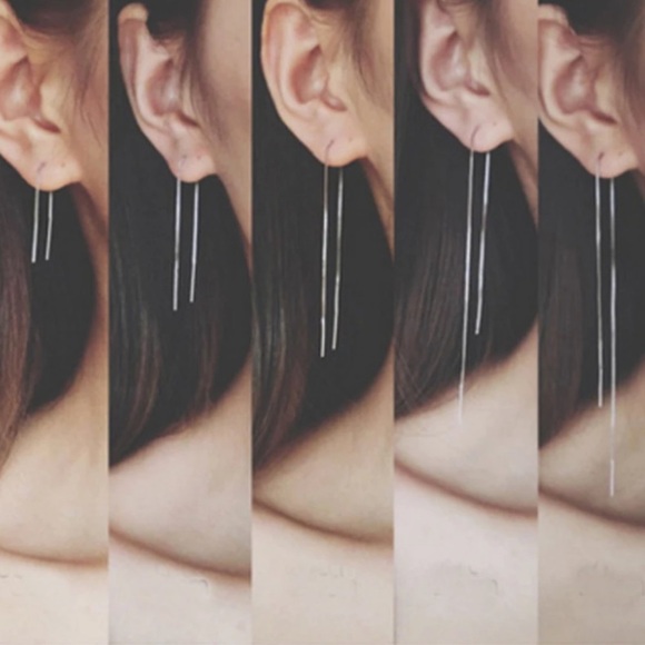 Sterling Silver Tassel Earrings - Picture 4 of 7